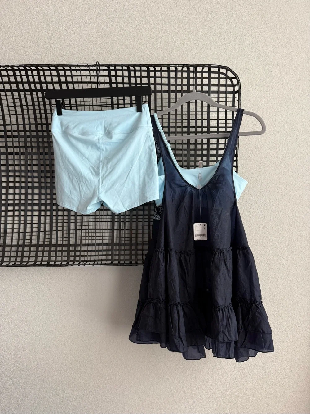 Free people gone wild embroidered 3 piece set midnight navy combo